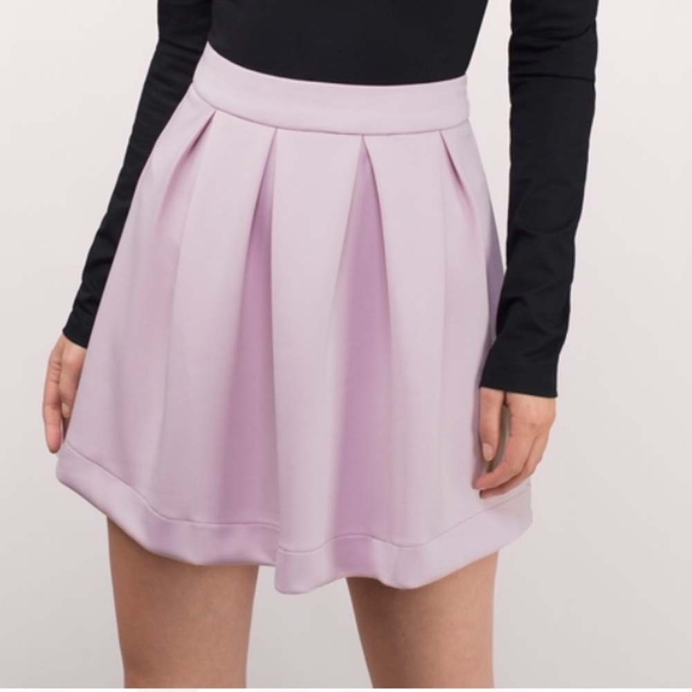 Lilac Pleated Skirt